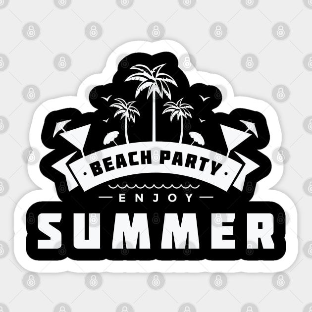 ☀ Beach party ☀ Enjoy Summer ☀ Sticker by Naumovski